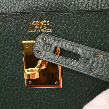 Hermes Vert Ardennes Kelly 32 Sellier Handbag