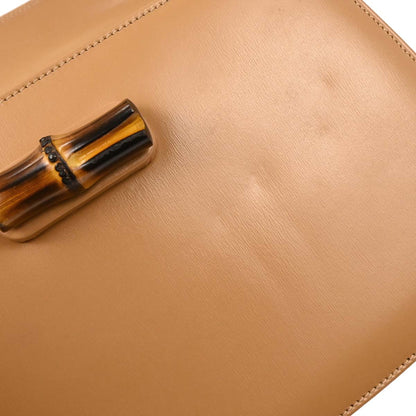 Gucci Beige Bamboo 2way Shoulder Handbag