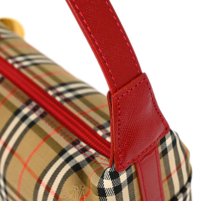 Burberry Beige Red House Check Handbag