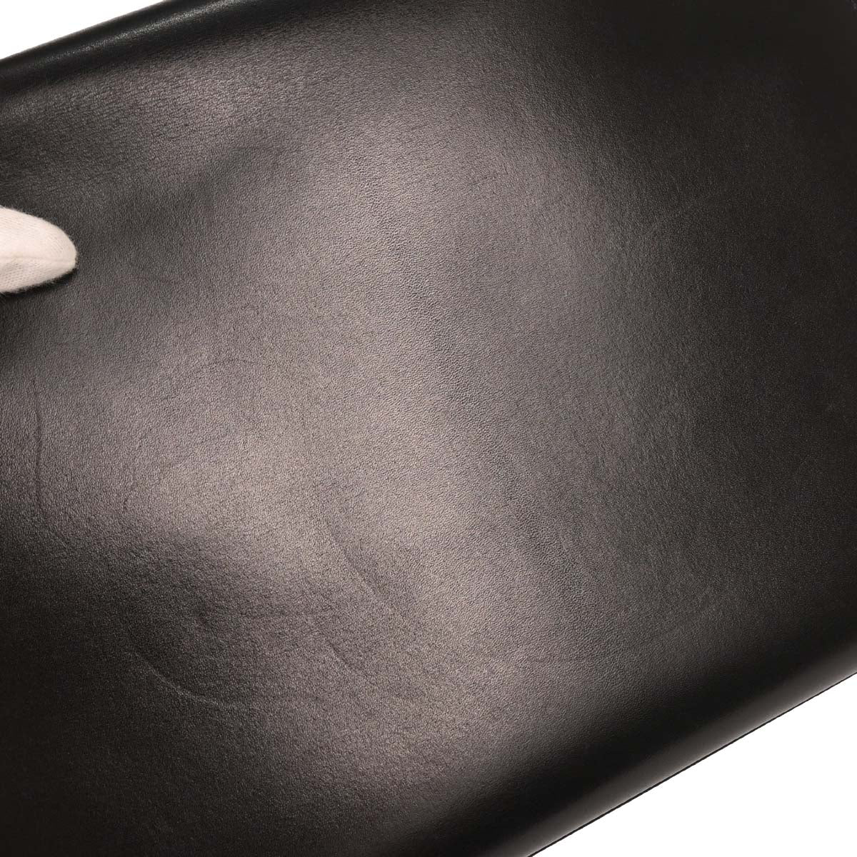 Hermes Black Box Calf Kelly 32 Sellier Handbag