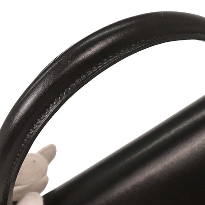 Hermes Black Box Calf Kelly 32 Sellier Handbag