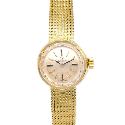 Omega YG Antique Watch Ref.7205 Manual-winding 18KYG