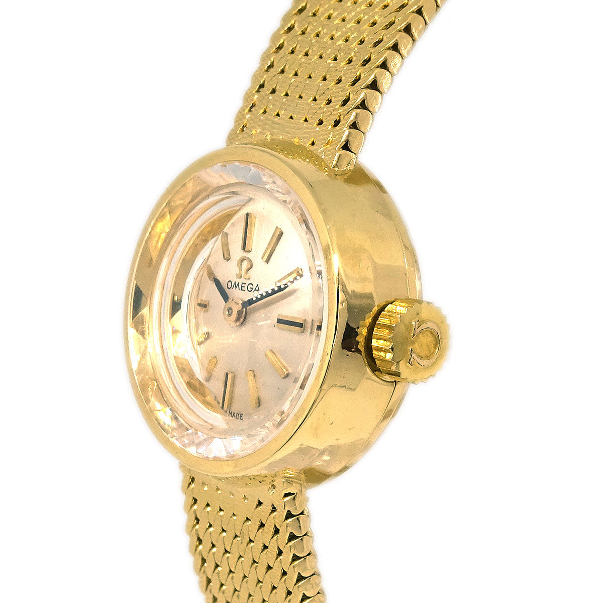 Omega YG Antique Watch Ref.7205 Manual-winding 18KYG
