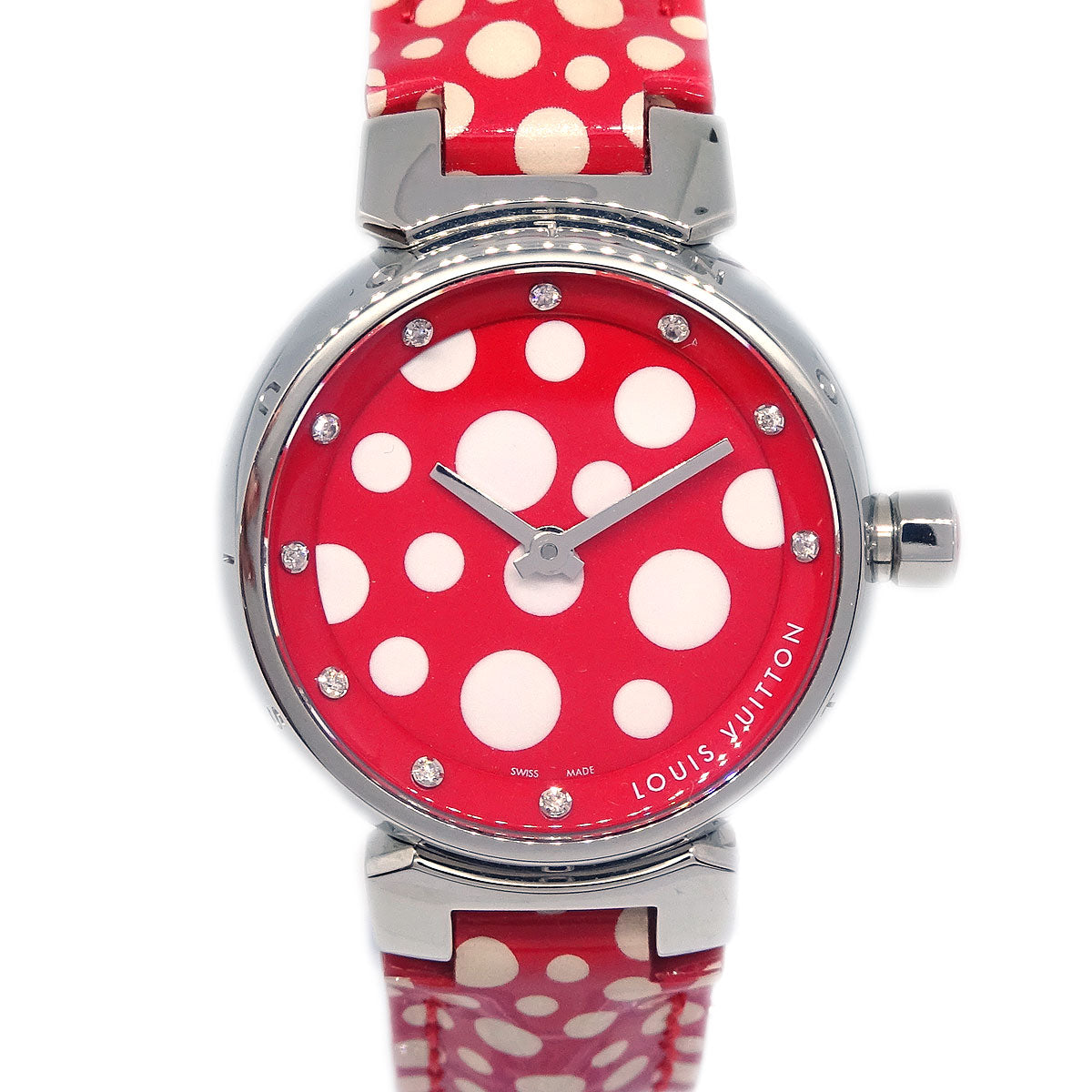 Louis Vuitton Q12M7 Tambour Yayoi Kusama Quartz Watch