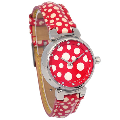 Louis Vuitton Q12M7 Tambour Yayoi Kusama Quartz Watch