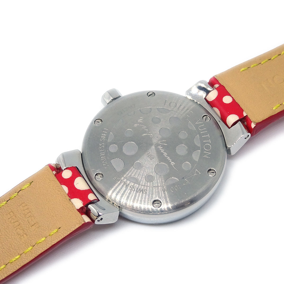 Louis Vuitton Q12M7 Tambour Yayoi Kusama Quartz Watch