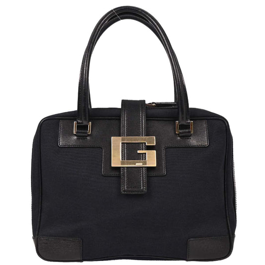 Gucci Black Canvas GG Handbag