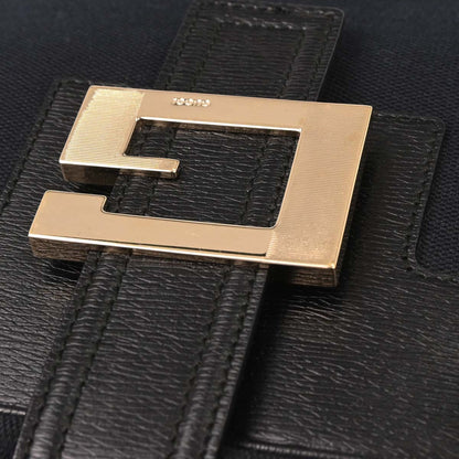 Gucci Black Canvas GG Handbag