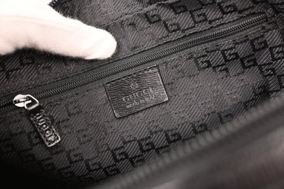 Gucci Black Canvas GG Handbag