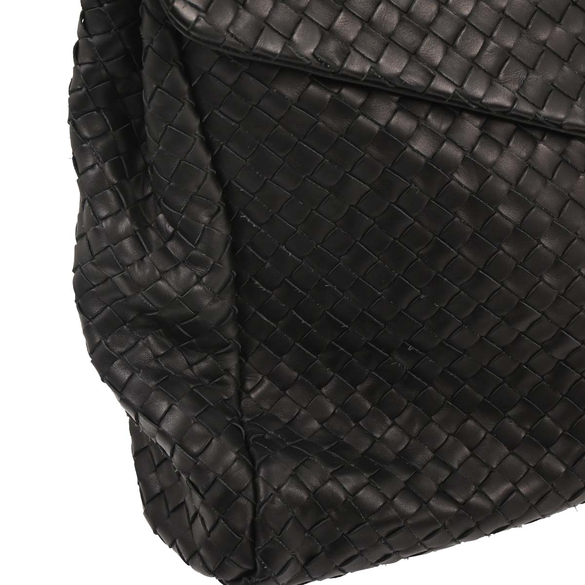 Bottega Veneta Black Intrecciato Business Handbag