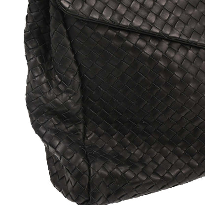 Bottega Veneta Black Intrecciato Business Handbag