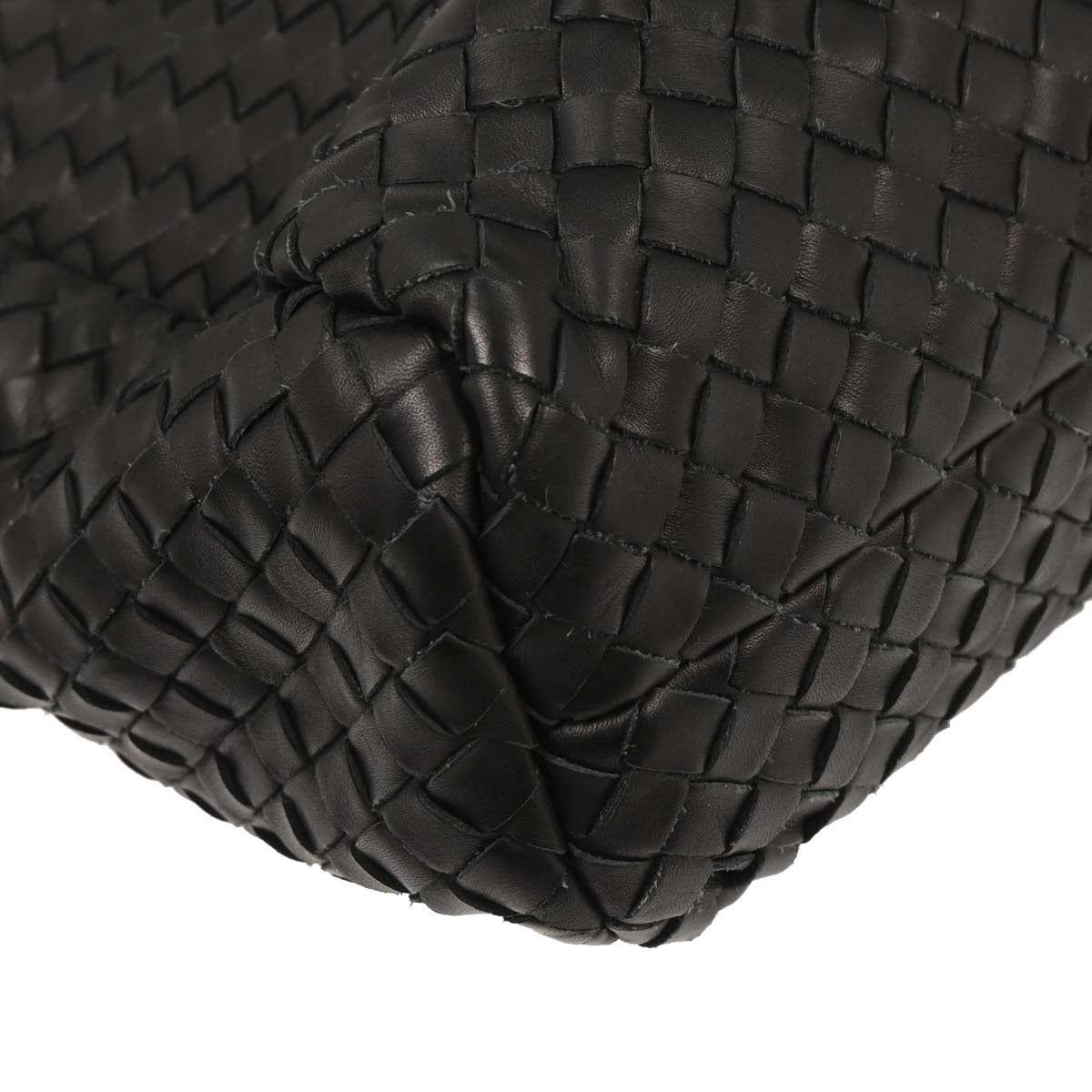Bottega Veneta Black Intrecciato Business Handbag