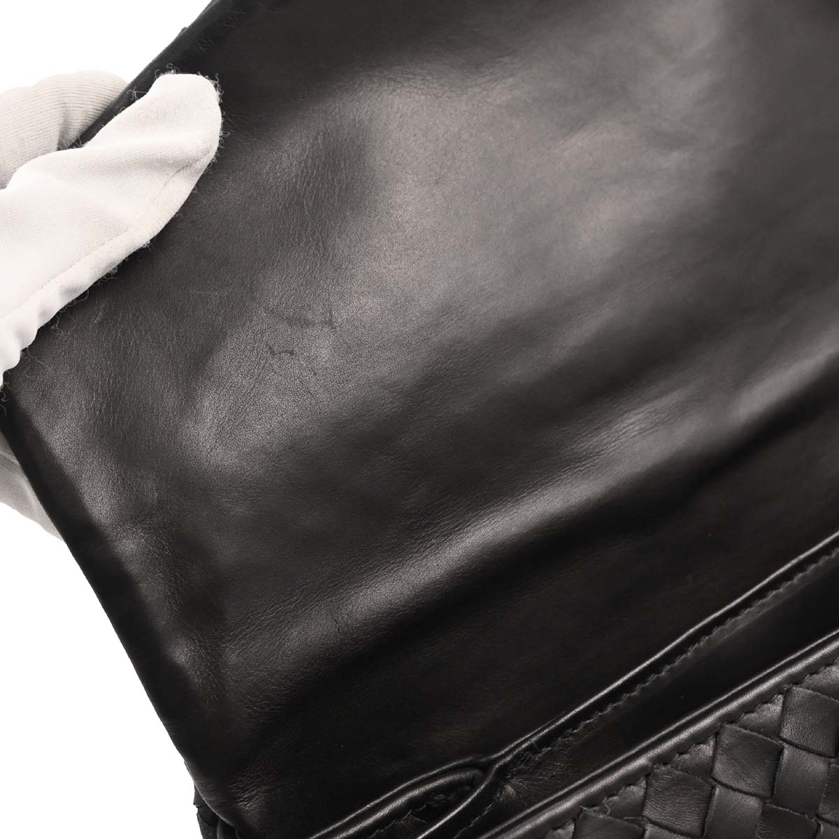 Bottega Veneta Black Intrecciato Business Handbag
