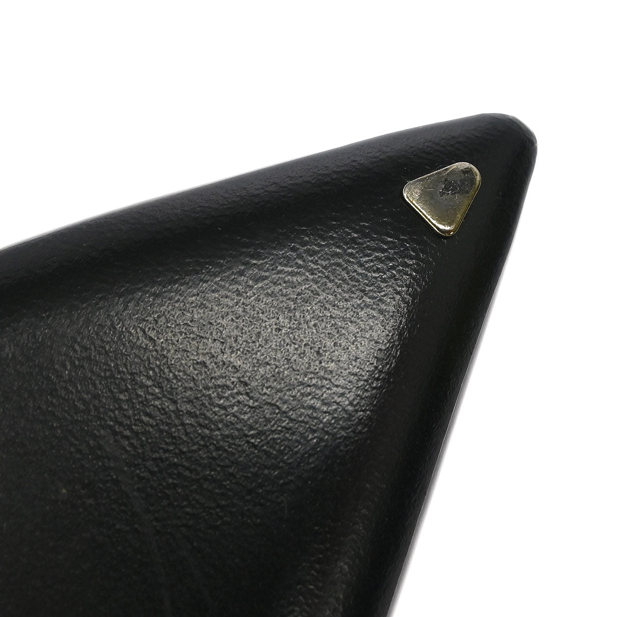 Louis Vuitton * Pumps Shoes Black Leather MA1028 #37