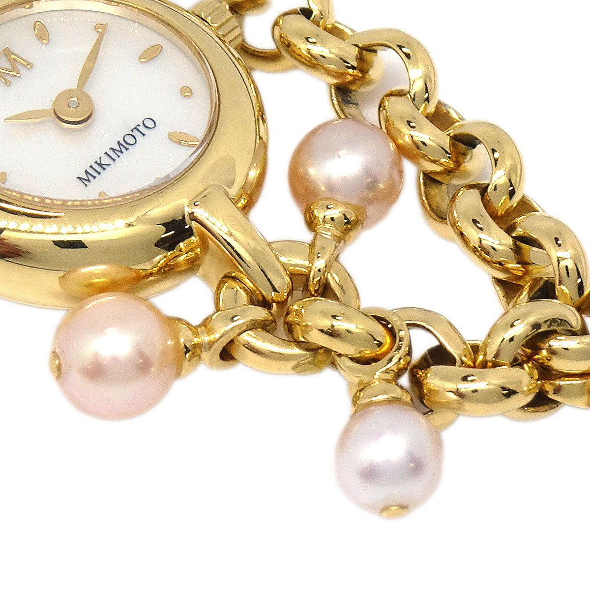 Mikimoto Genuine Genuine Pearl Quartz Watch SS