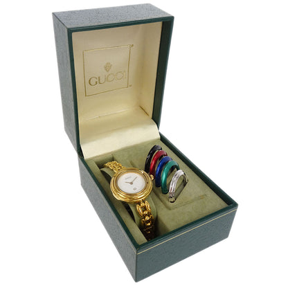 Gucci 11/12 Change Bezel Chameleon Quartz Watch SS