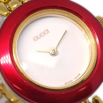 Gucci 11/12.2 Change Bezel Chameleon Quartz Watch SS
