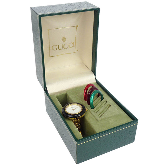 Gucci 11/12.2 Change Bezel Chameleon Quartz Watch SS