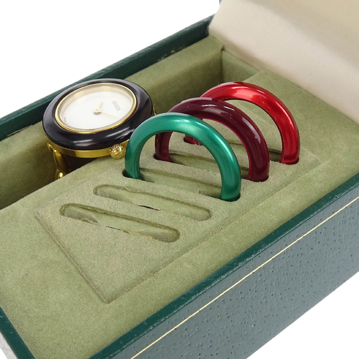 Gucci 11/12.2 Change Bezel Chameleon Quartz Watch SS