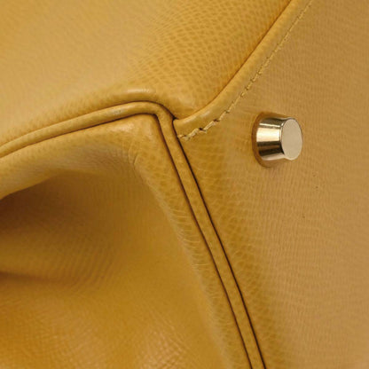Hermes Jaune Courchevel Kelly 32 Retourne 2way Shoulder Handbag