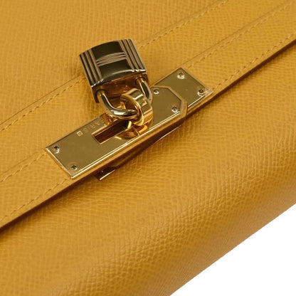 Hermes Jaune Courchevel Kelly 32 Retourne 2way Shoulder Handbag