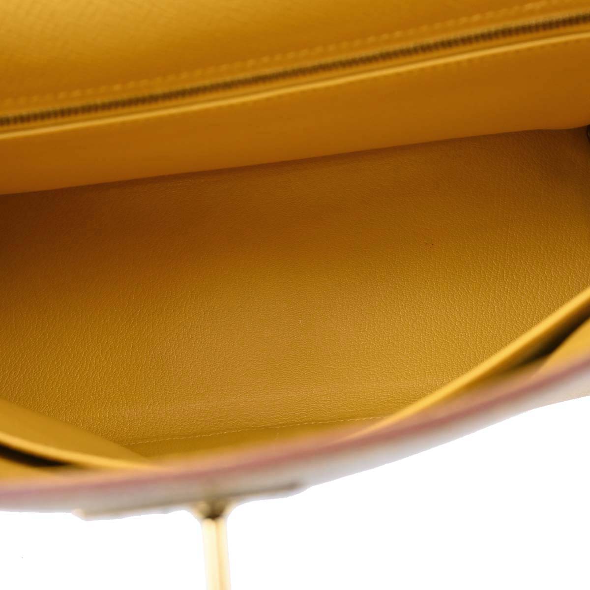 Hermes Jaune Courchevel Kelly 32 Retourne 2way Shoulder Handbag
