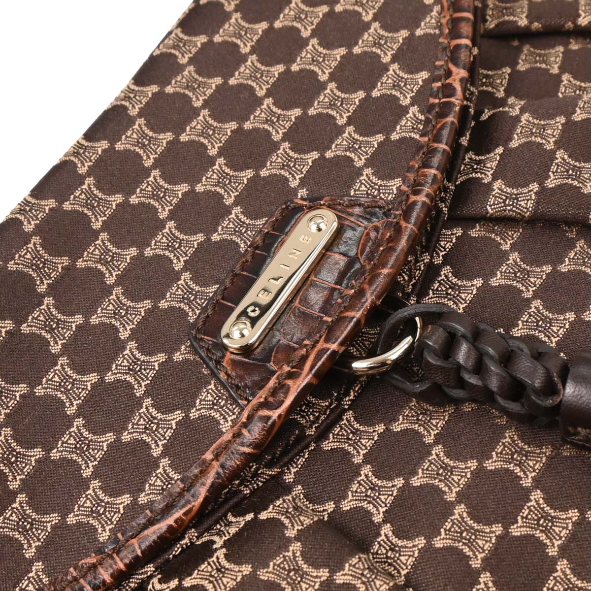 Celine Brown Macadam Handbag