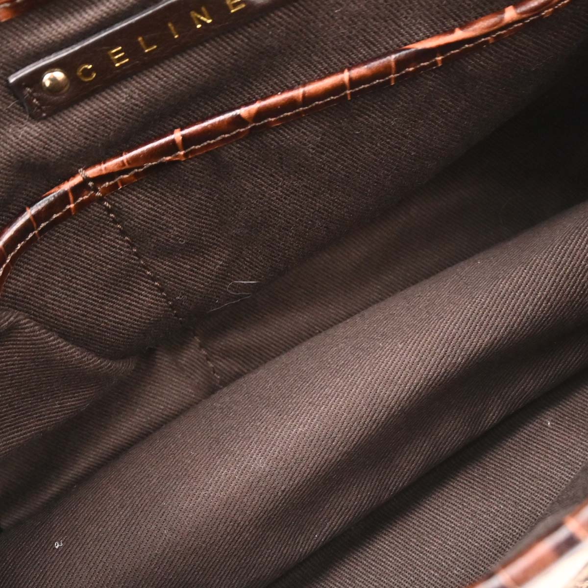 Celine Brown Macadam Handbag