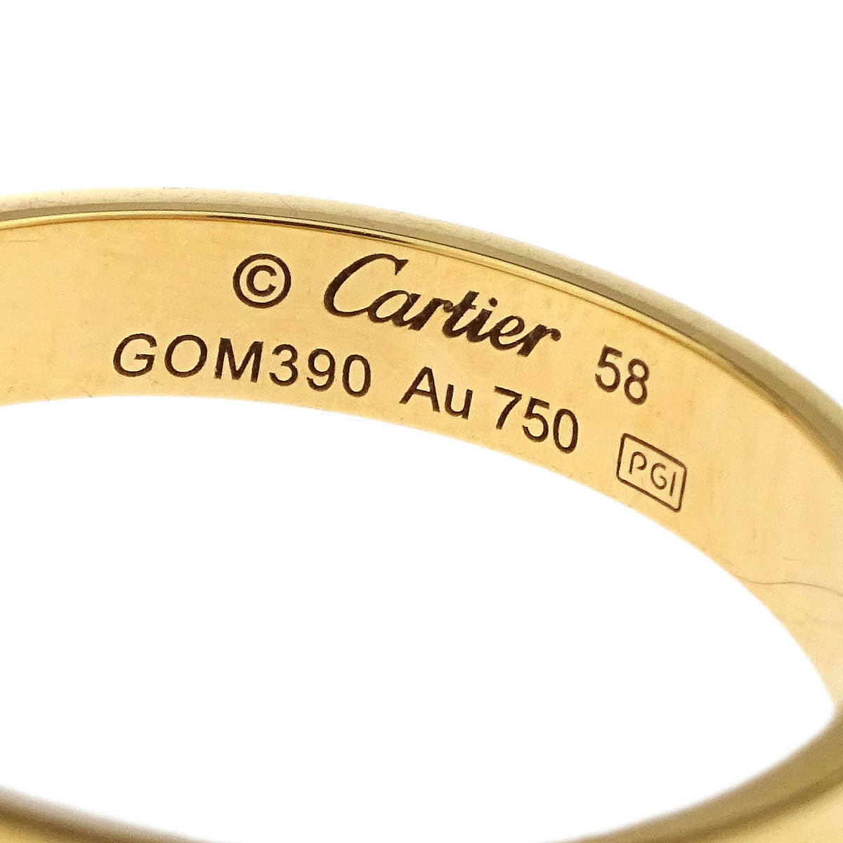 Cartier Mini Love Ring Au750 #58