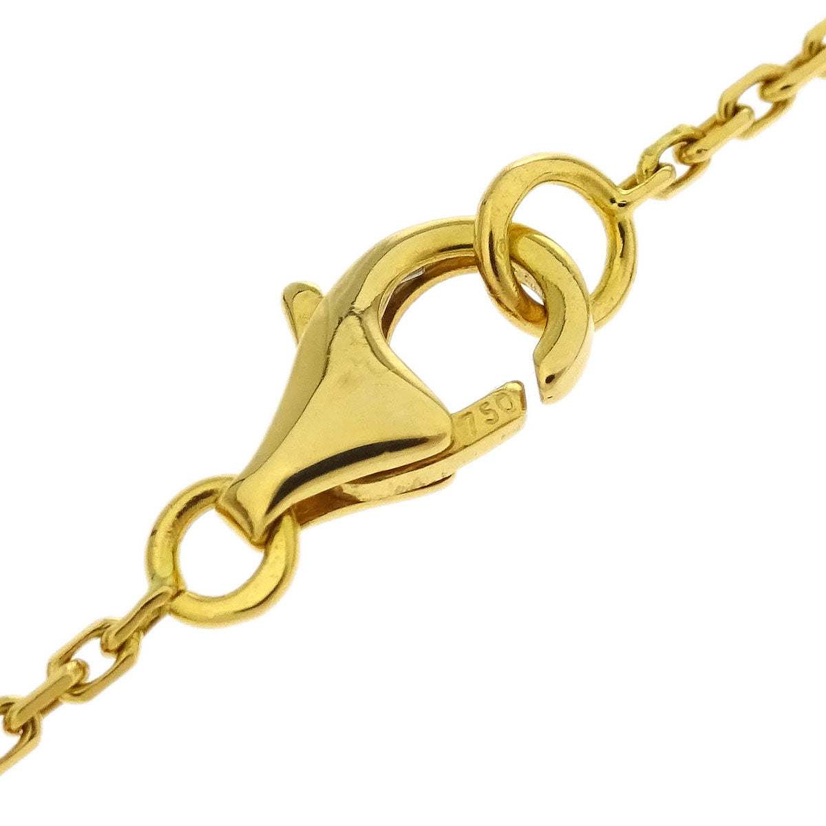 Van Cleef & Arpels Vintage Alhambra Pendant Necklace Au750 Onyx