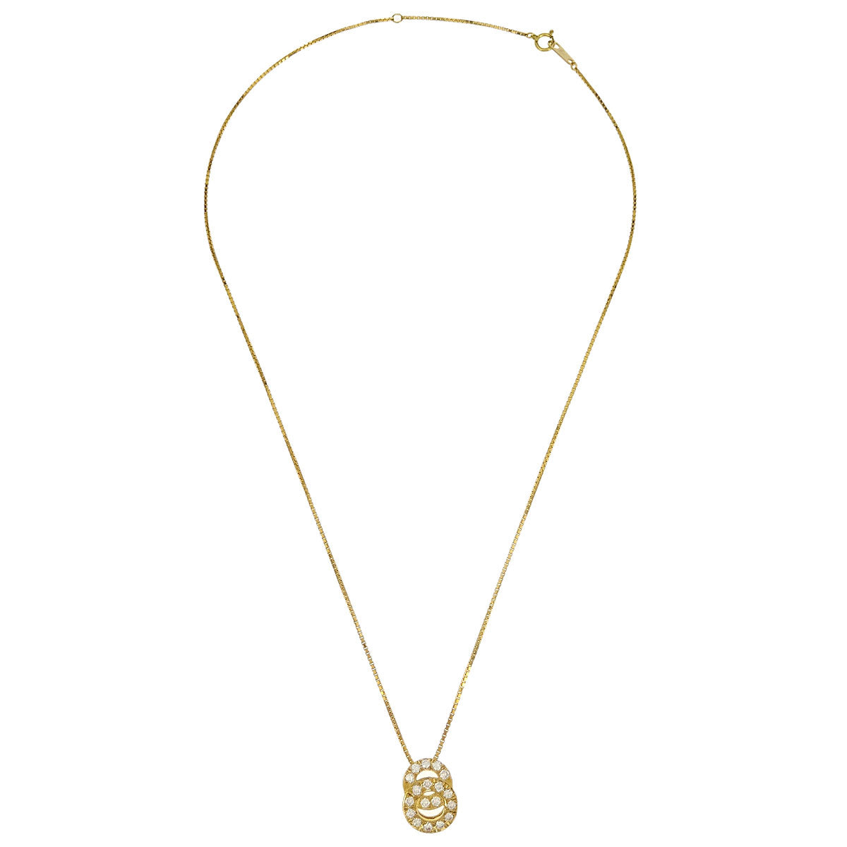 Celine Pendant Necklace Au750 Diamond Gold