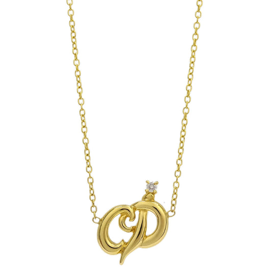 Christian Dior Pendant Necklace Au750 Diamond Gold