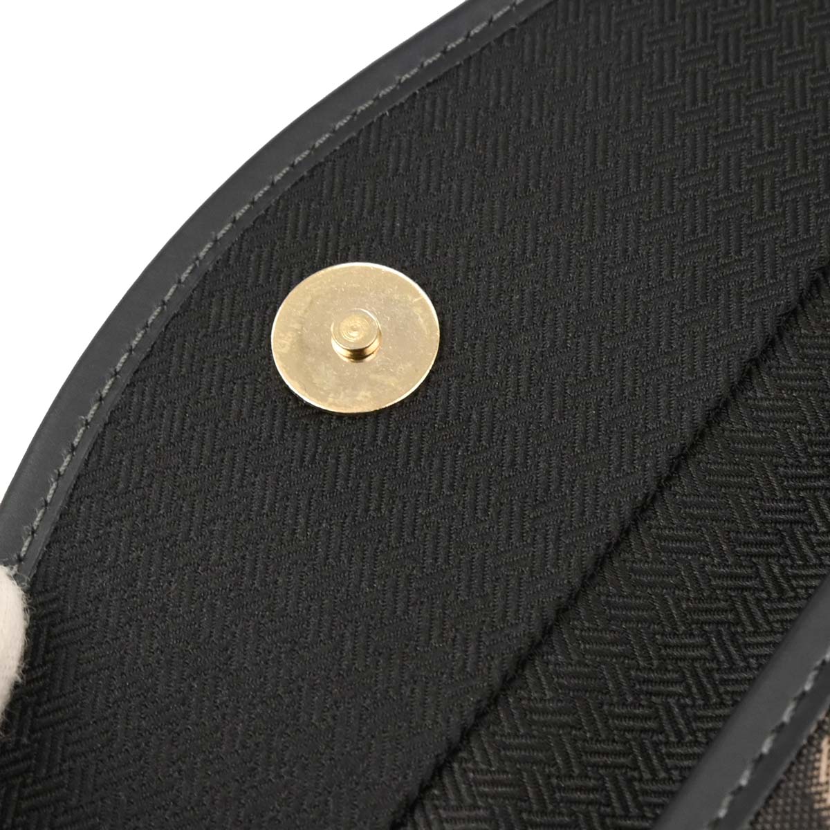 Christian Dior Black Canvas Trotter Shoulder Bag