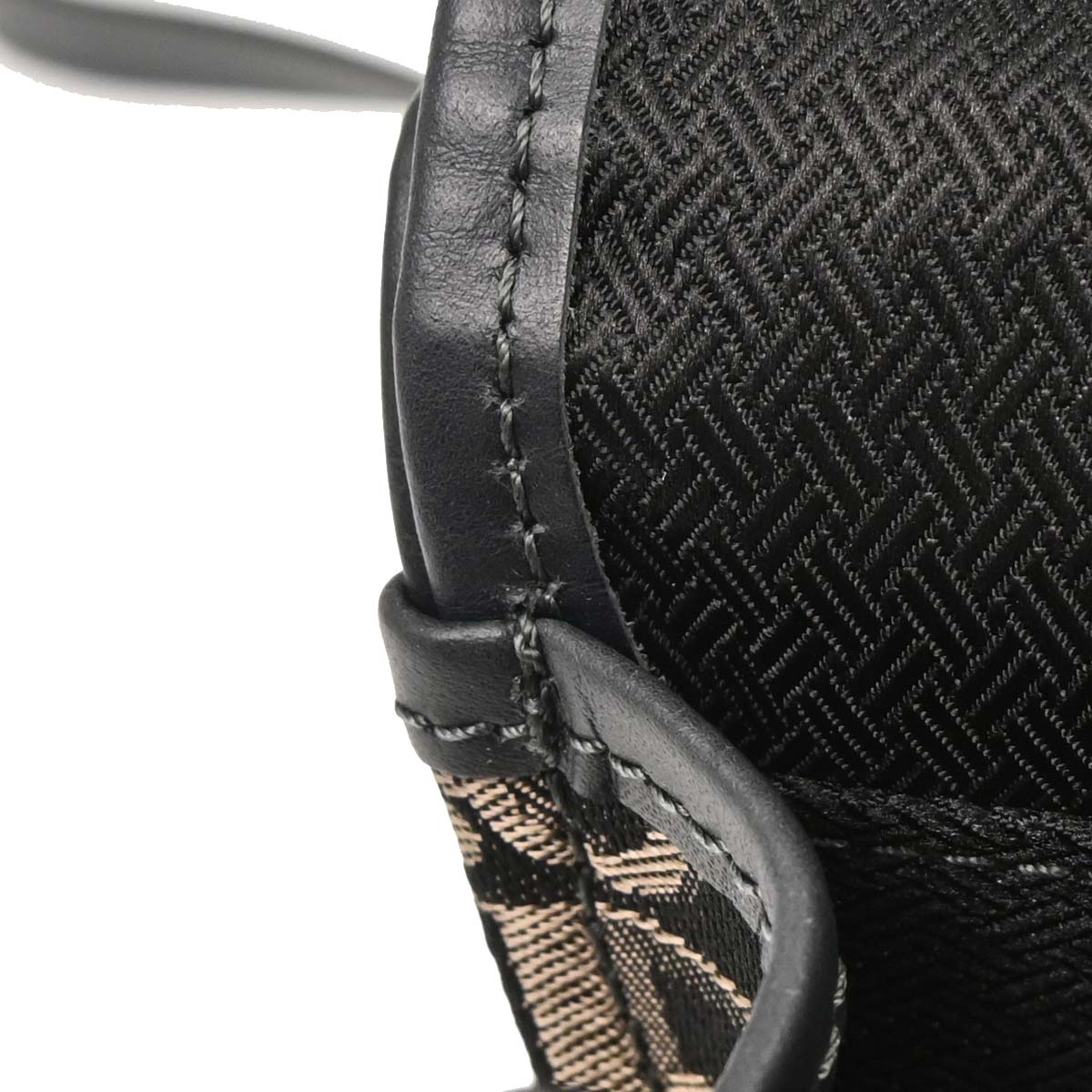 Christian Dior Black Canvas Trotter Shoulder Bag