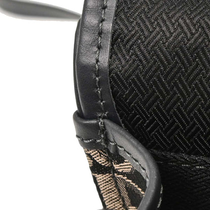 Christian Dior Black Canvas Trotter Shoulder Bag