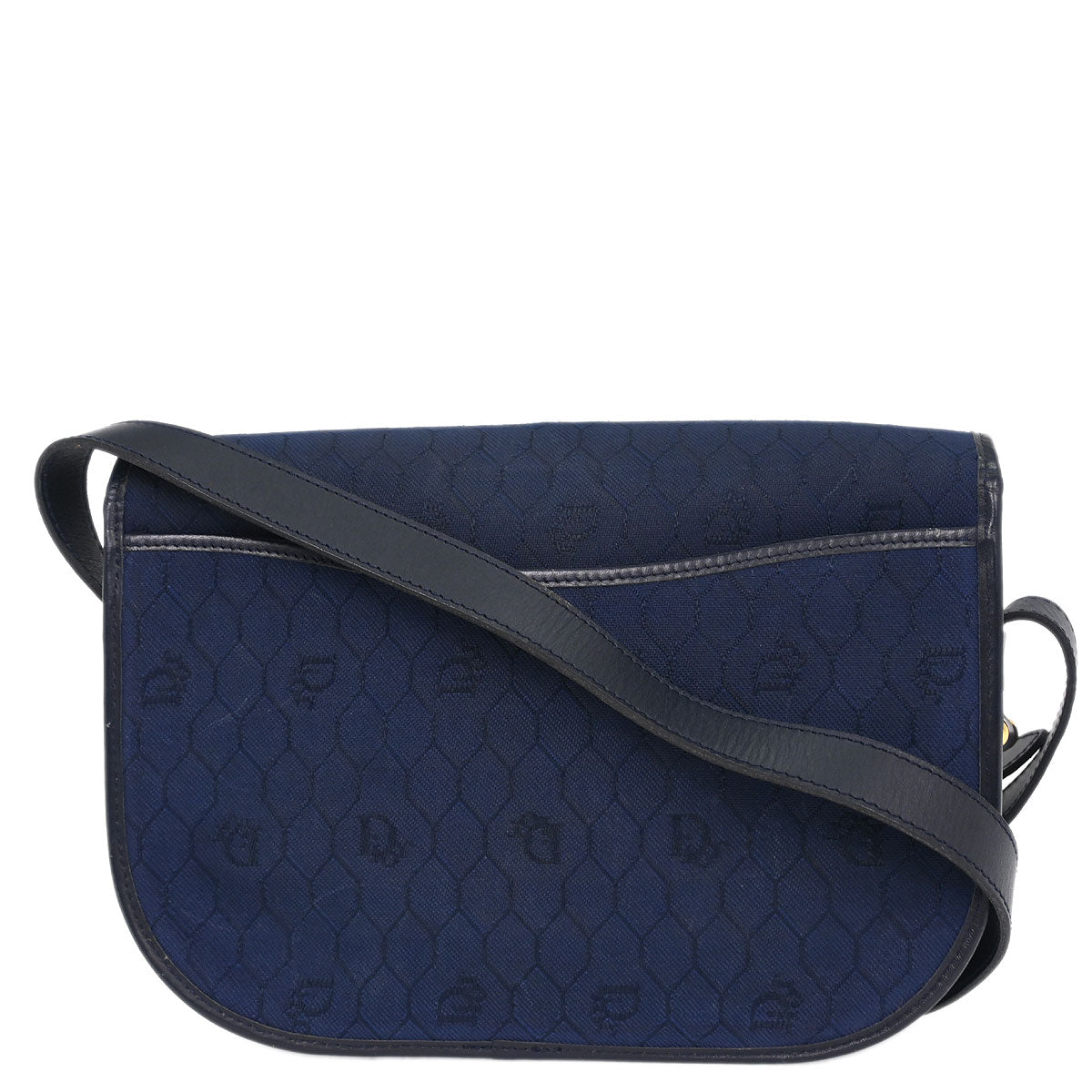 Christian Dior Navy Honeycomb Shoulder Bag