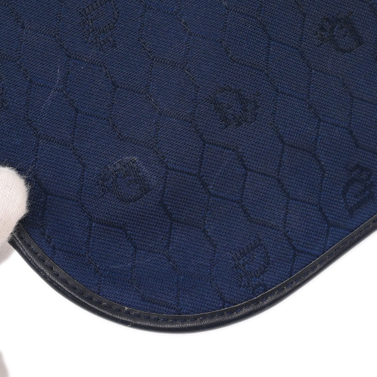 Christian Dior Navy Honeycomb Shoulder Bag