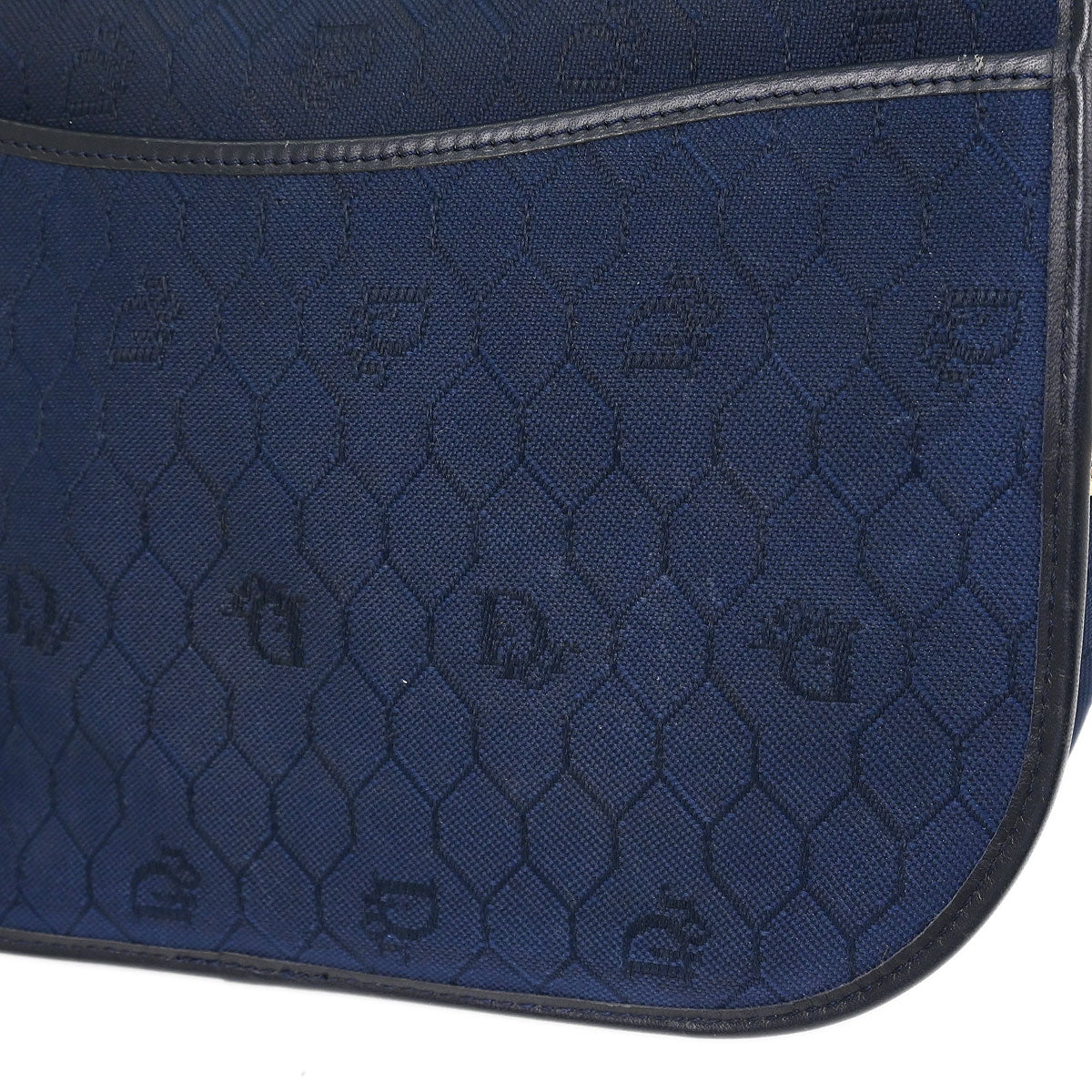 Christian Dior Navy Honeycomb Shoulder Bag