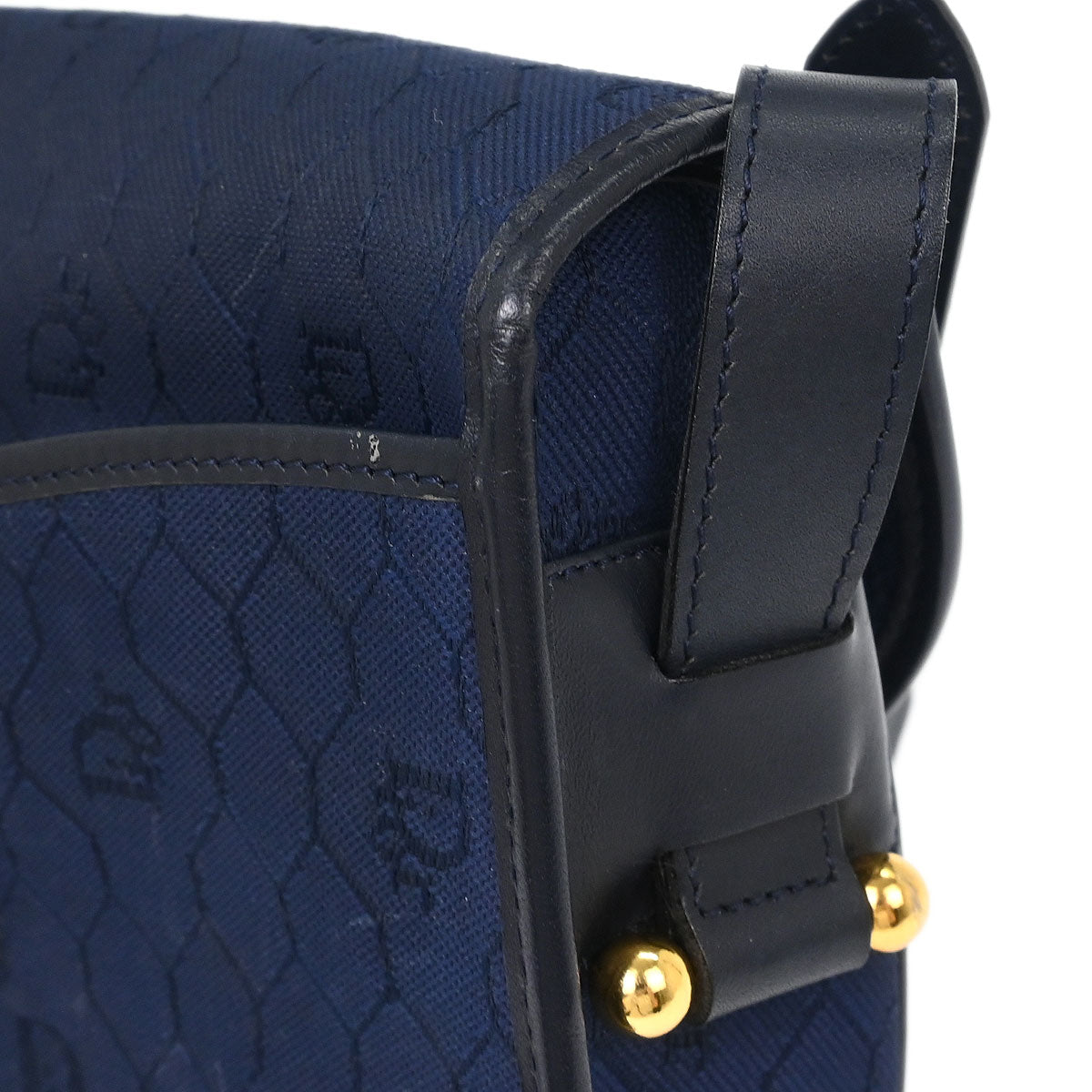 Christian Dior Navy Honeycomb Shoulder Bag