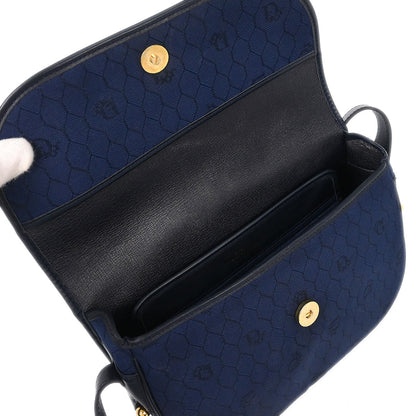 Christian Dior Navy Honeycomb Shoulder Bag