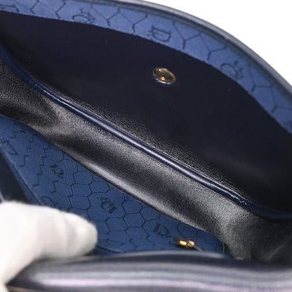 Christian Dior Navy Honeycomb Shoulder Bag