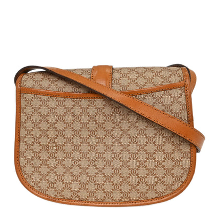 Celine Brown Macadam Shoulder Bag