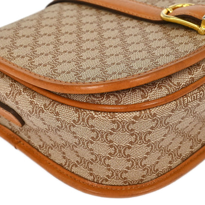 Celine Brown Macadam Shoulder Bag
