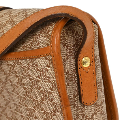 Celine Brown Macadam Shoulder Bag