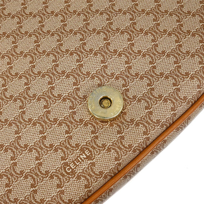Celine Brown Macadam Shoulder Bag