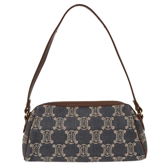 Celine Blue Denim Macadam Handbag