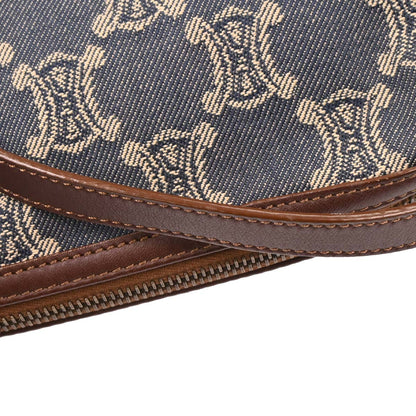 Celine Blue Denim Macadam Handbag