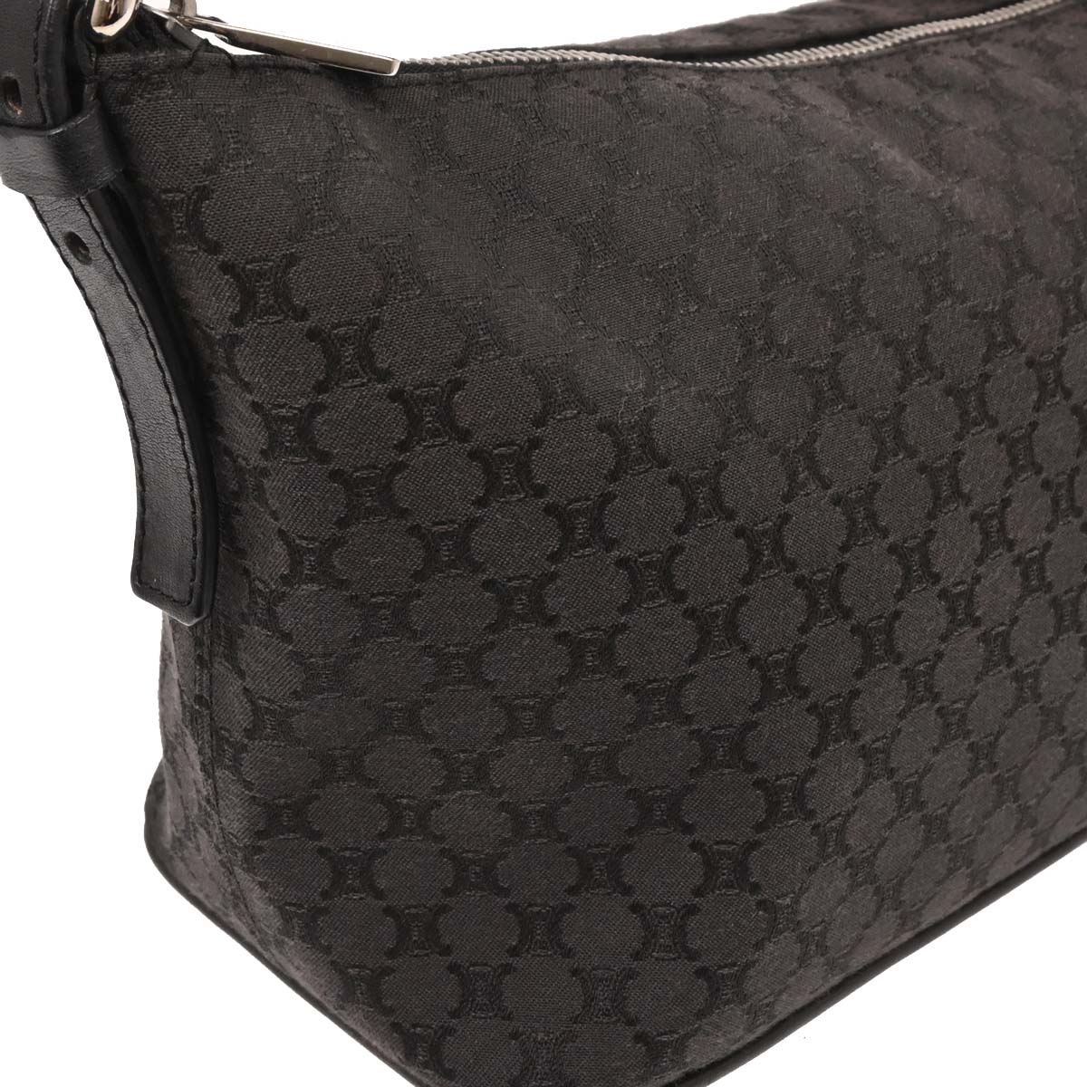 Celine Black Canvas Macadam Handbag