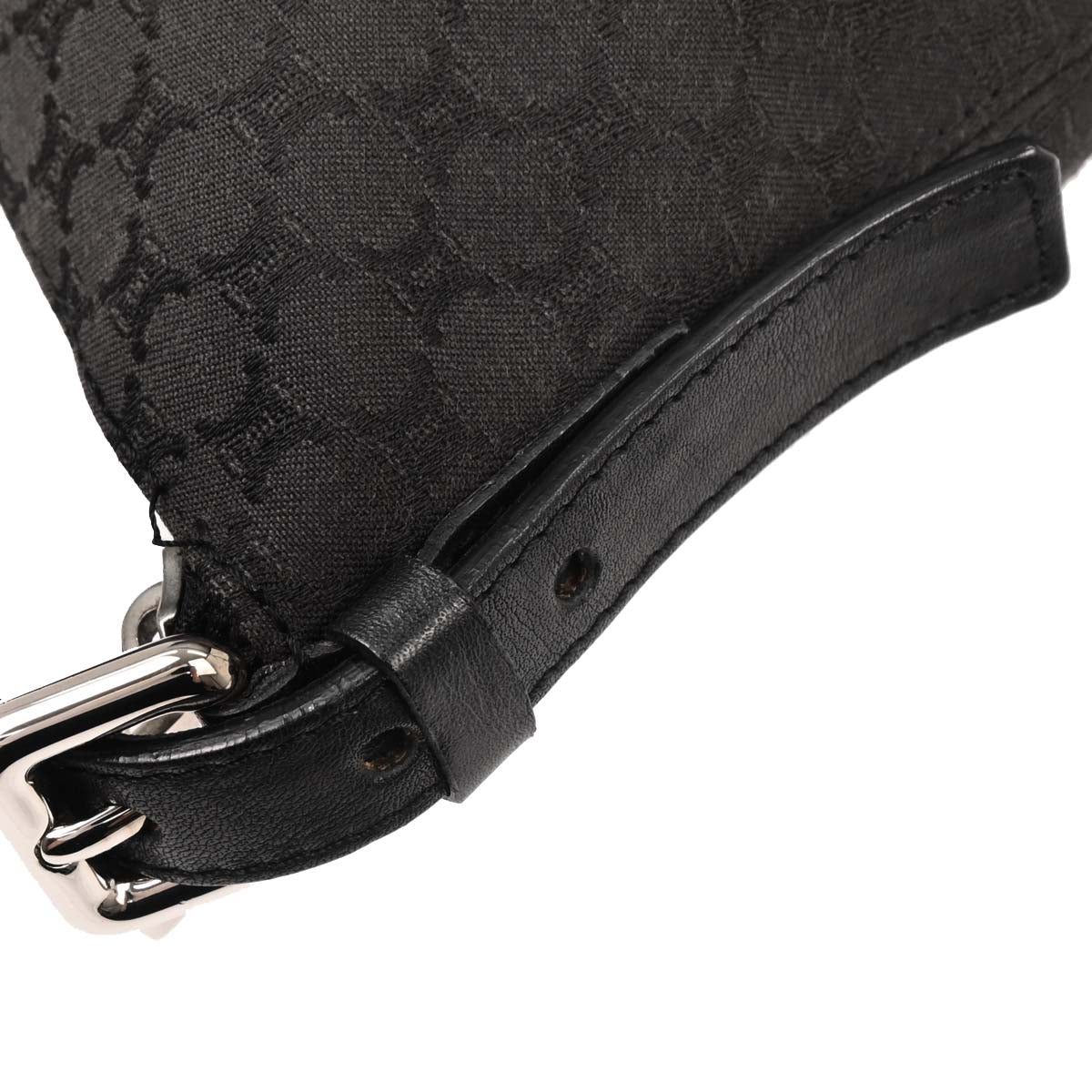 Celine Black Canvas Macadam Handbag