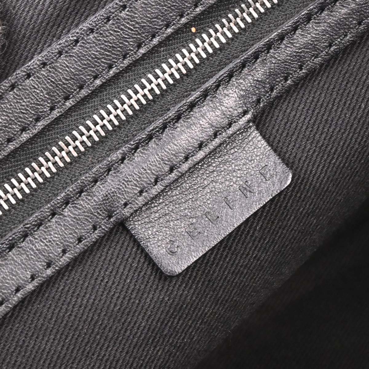 Celine Black Canvas Macadam Handbag
